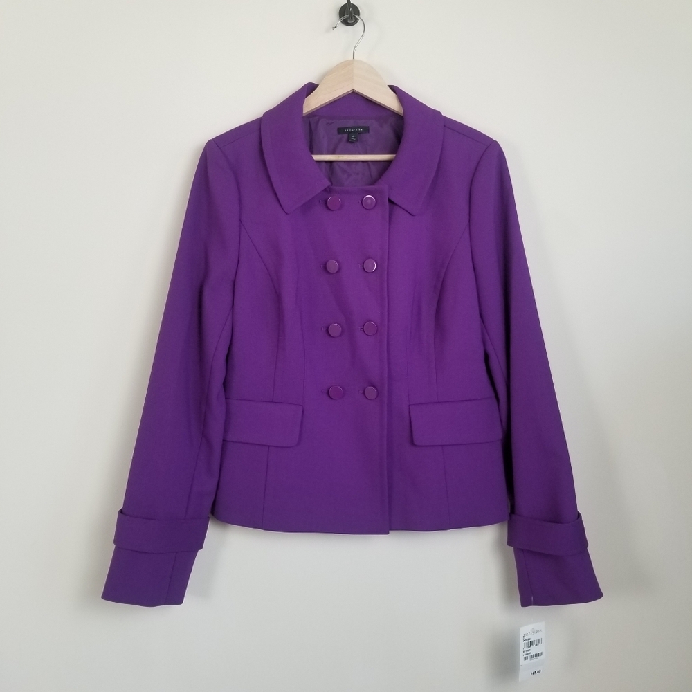 Semantiks Nordstrom Purple Jacket Size 12 NWT